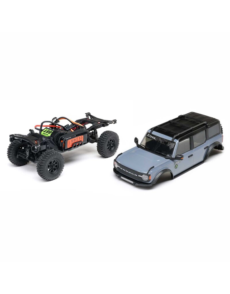 AXIAL AXI-2048T2 1/30 SCX30 FORD BRONCO 4X4 RTR BRUSHED ROCK CRAWLER (BATTERY & CHARGER INCLUDED), GRAY