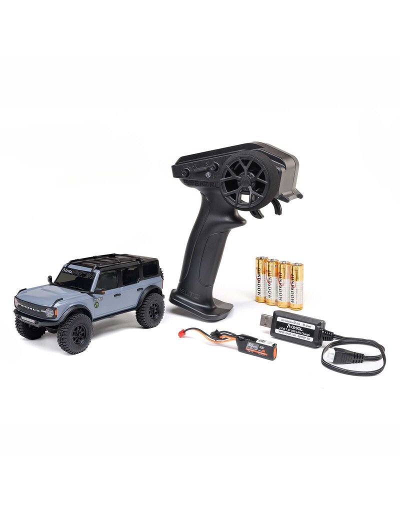 AXIAL ***PRE-ORDER*** AXI-2048T2 1/30 SCX30 FORD BRONCO 4X4 RTR BRUSHED ROCK CRAWLER (BATTERY & CHARGER INCLUDED), GRAY