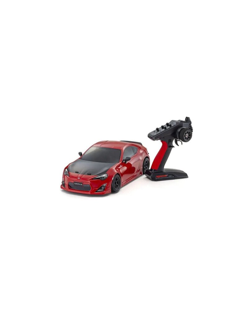KYOSHO KYO34502T1 1:10 SCALE RADIO CONTROLLED ELECTRIC POWERED 2WD FAZER D2 FZD2 SERIES READYSET TOYOTA 86 GT TUNED VER. LIGHTNING RED