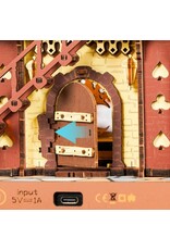 ROBOTIME ROELC901C CUCKOO CLOCK, STAINED WOOD, MECHANICAL 3D WOODEN PUZZLE