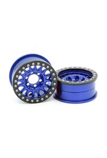 VANQUISH VPS07805 KMC 1.9 KM445 IMPACT ALUMINUM BEADLOCK WHEELS: BLUE (2)
