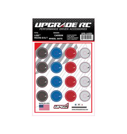 UPGRADE RC UPG-14301 WHEEL DOTS FOR LOSI® MICRO-B & T (CARBON)