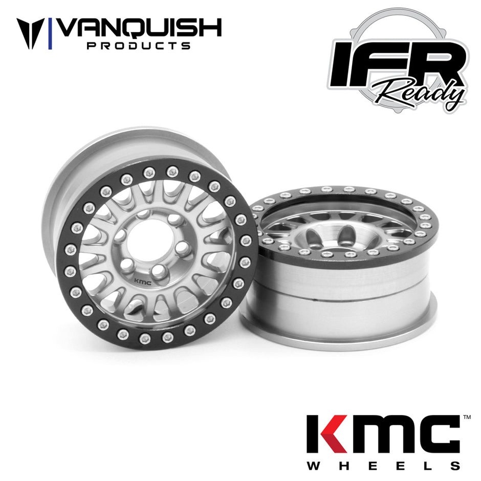 VPS07802 KMC 1.9 KM445 IMPACT ALUMINUM BEADLOCK WHEELS: CLEAR (2)
