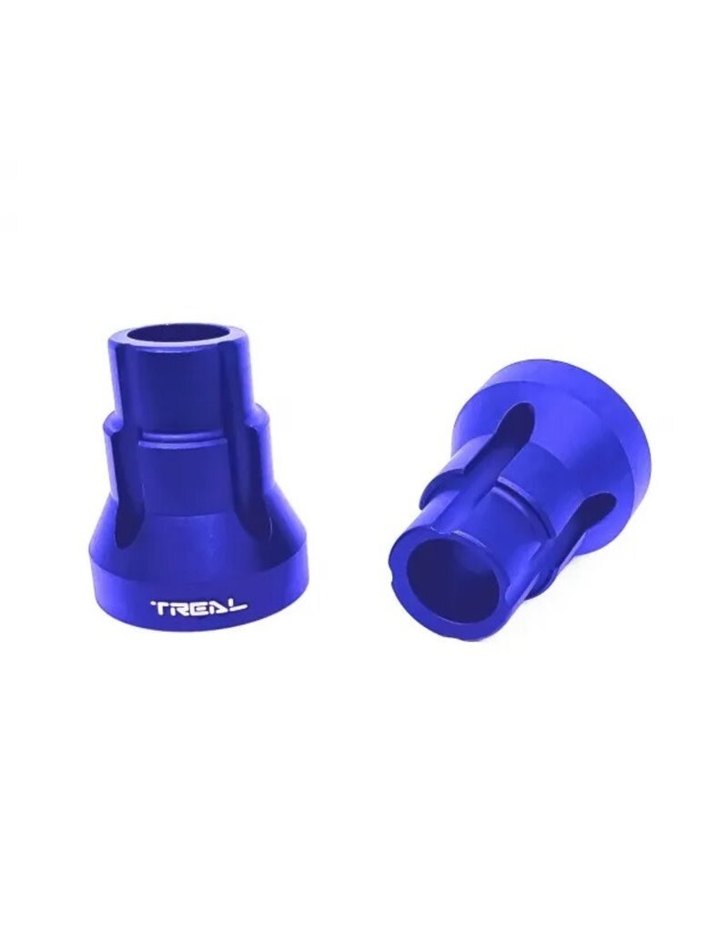 TREAL TRLB07GN5Y4X8 7075 REAR AXLE MOUNT SET 3 DEGREE FOR LMT BLUE (2)