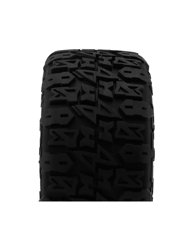 METHOD RC MTD1000V2 TERRAFORM V2 BELTED 1/5 MONSTER TRUCK PRE-MOUNTED TIRES W/24MM HEX & ARRAY WHEELS (BLACK) (2)