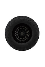 METHOD RC MTD1000V2 TERRAFORM V2 BELTED 1/5 MONSTER TRUCK PRE-MOUNTED TIRES W/24MM HEX & ARRAY WHEELS (BLACK) (2)