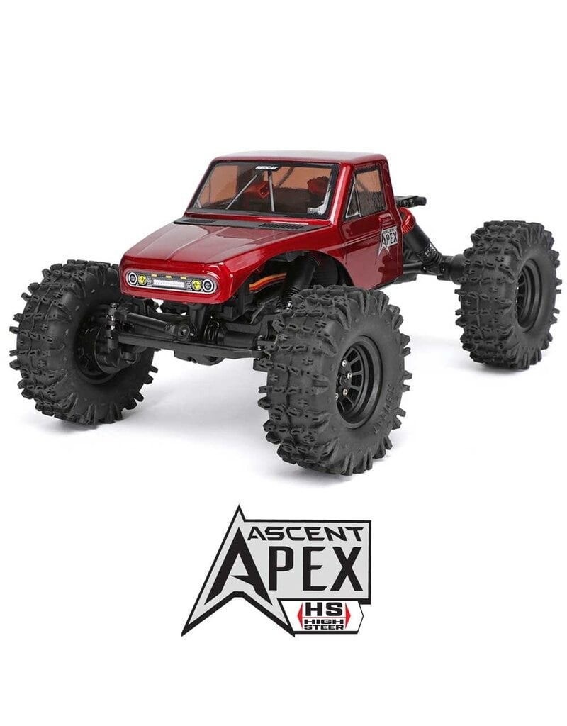 REDCAT RACING RER42219 ASCENT-18 APEX - 1/18 SCALE BRUSHLESS ELECTRIC ROCK CRAWLER RED