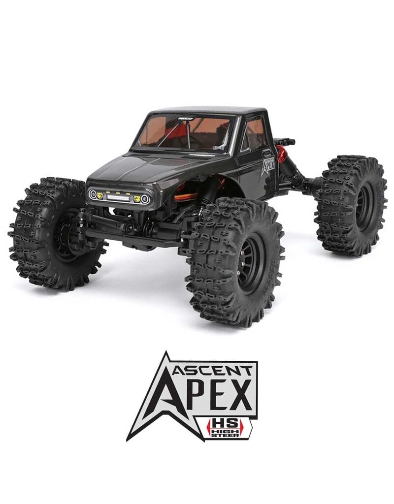 REDCAT RACING RER42222 ASCENT-18 APEX - 1/18 SCALE BRUSHLESS ELECTRIC ROCK CRAWLER GRAY