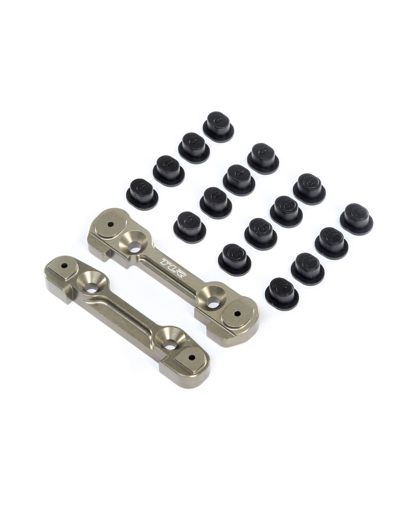 TLR TLR244049 ADJUSTABLE FRONT HINGE PIN BRACE W/INSERTS: 8X