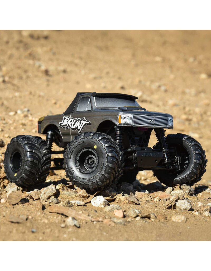 PROLINE RACING PRO1030010 DREADNAUGHT MOUNTED BLACK WHEEL F/R (4) FOR ARRMA GORGON/QUAKE GROM