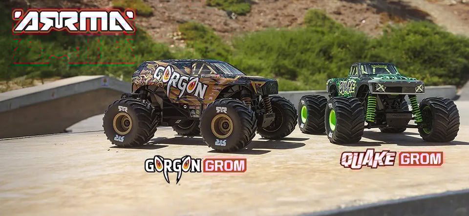 ARRMA GROM GORGON & QUAKE