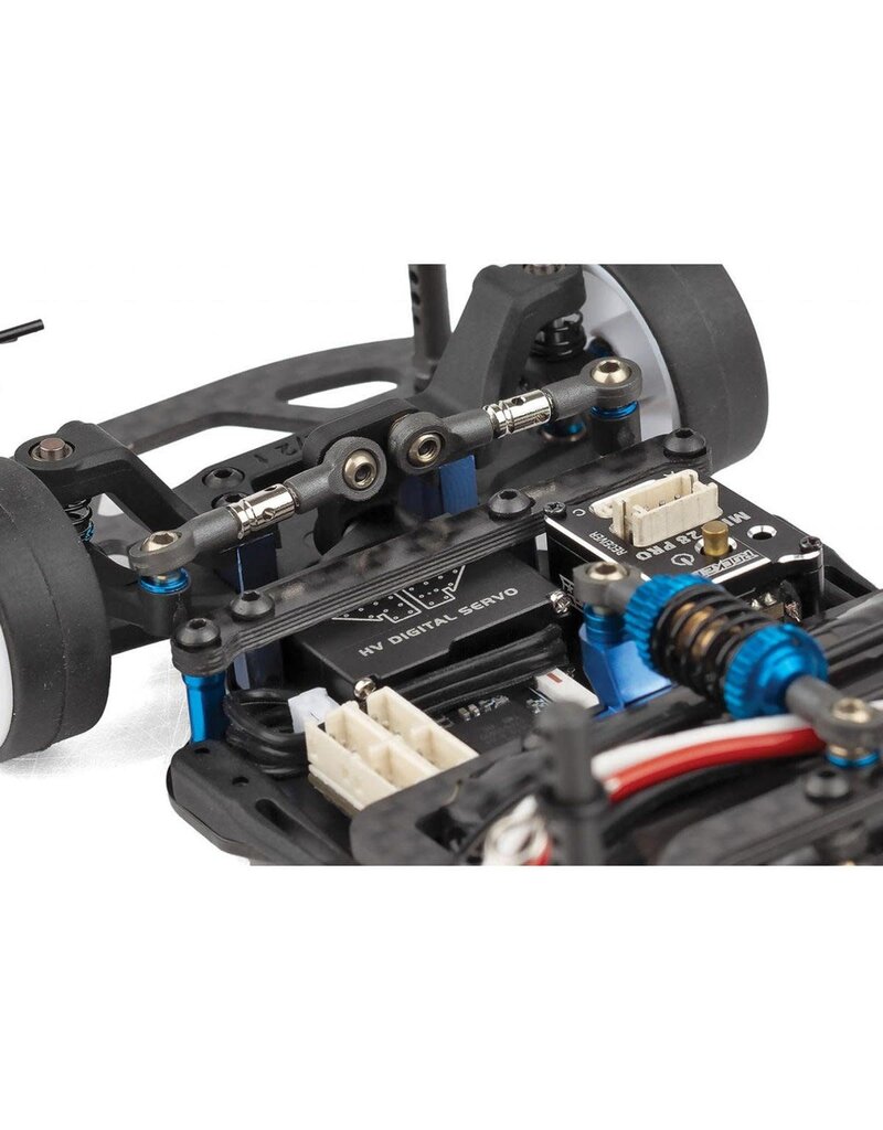 TEAM ASSOCIATED ASC20168 RC28R 1/28 2WD ELECTRIC ON-ROAD COMPETITION TEAM KIT W/MAKO X BODY, WHEELS & TIRES (CLEAR)