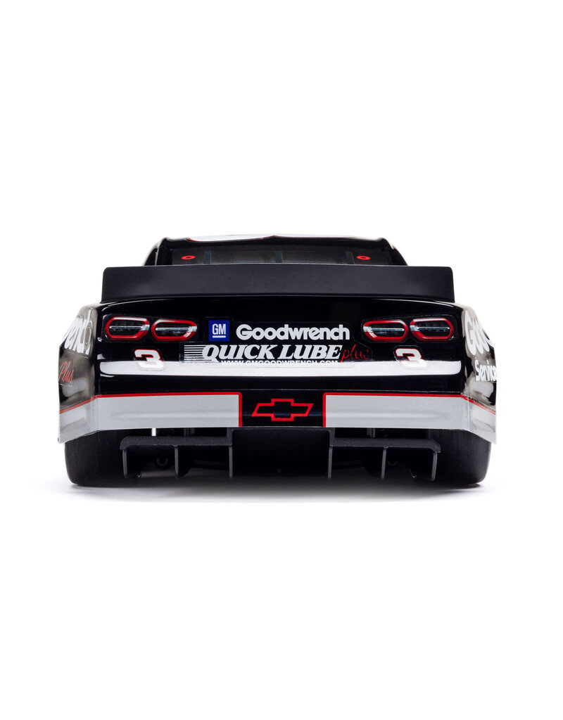LOSI ***PRE-ORDER*** LOSF1122503 1/12 NASCAR RC RACECAR RCR NO. 3 GM GOODWRENCH CHEVROLET ZL1 2S AWD RTR BRUSHED ON-ROAD (BATTERY & CHARGER INCLUDED), BLACK