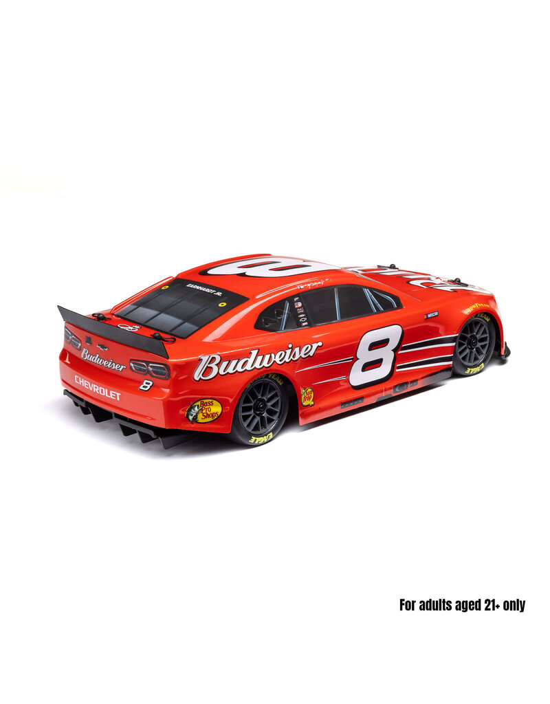 LOSI ***PRE-ORDER*** LOSF1122508 1/12 NASCAR RC RACECAR DALE EARNHARDT JR. NO. 8 BUDWEISER CHEVROLET ZL1 2S AWD RTR BRUSHED ON-ROAD (BATTERY & CHARGER INCLUDED), RED