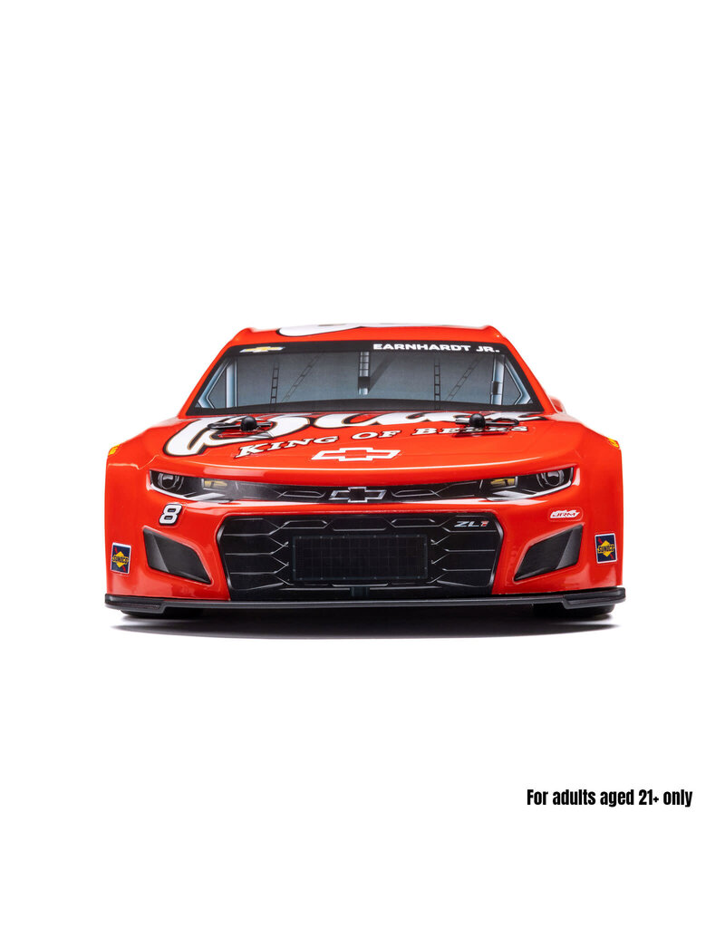 LOSI LOSF1122508 1/12 NASCAR RC RACECAR DALE EARNHARDT JR. NO. 8 BUDWEISER CHEVROLET ZL1 2S AWD RTR BRUSHED ON-ROAD (BATTERY & CHARGER INCLUDED), RED