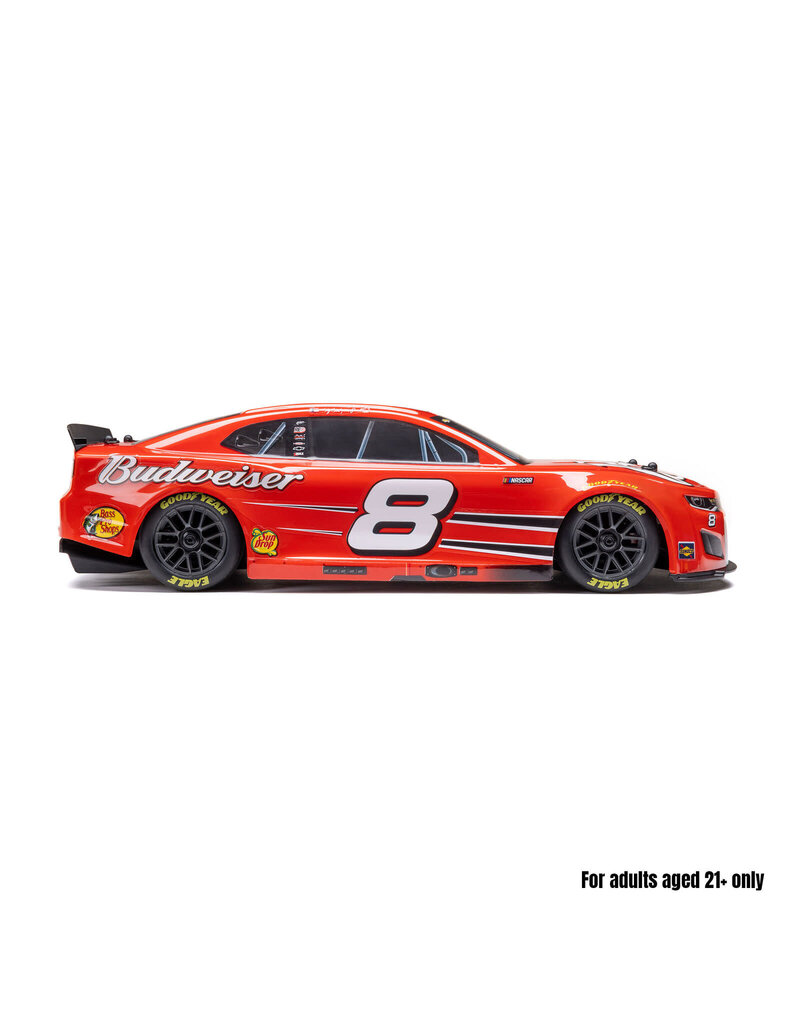 LOSI LOSF1122508 1/12 NASCAR RC RACECAR DALE EARNHARDT JR. NO. 8 BUDWEISER CHEVROLET ZL1 2S AWD RTR BRUSHED ON-ROAD (BATTERY & CHARGER INCLUDED), RED