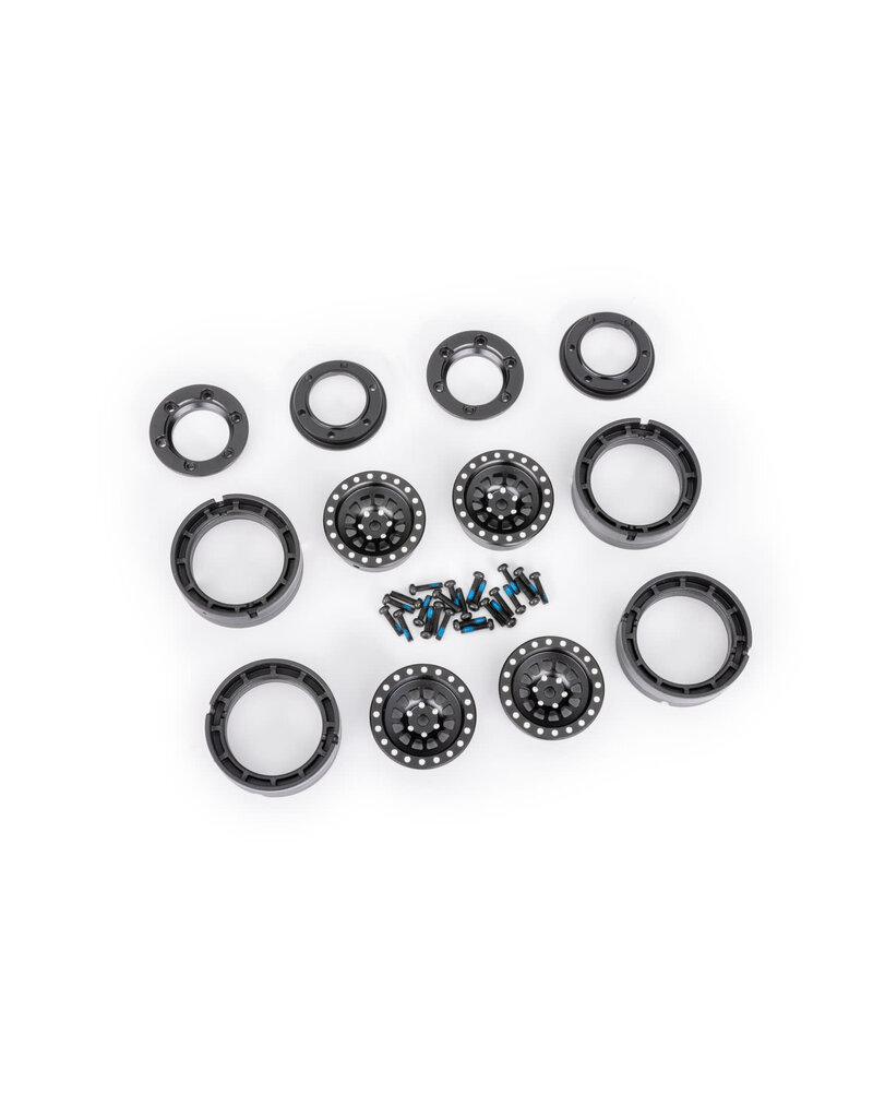 TRAXXAS TRA9881-BLK WHEELS 1.0 ALUM BLACK (4)