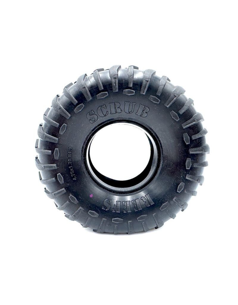 REEFS RC SEHREEFS251 XP SCRUB 4.75 CRAWLER TIRE W/FOAM (2) (PINK)