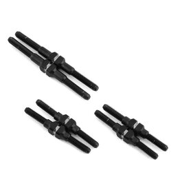 JCONCEPTS JCO2975 LOSI MINI-T 2.0/MINI-B FIN TITANIUM TURNBUCKLE KIT (BLACK) (6)
