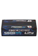 PROTEK RC PTK-5126-25 2S LIPO 7.4V 5600MAH 150C GRAPHENE "STOCK SPEC" SHORTY LIPO BATTERY: 5MM