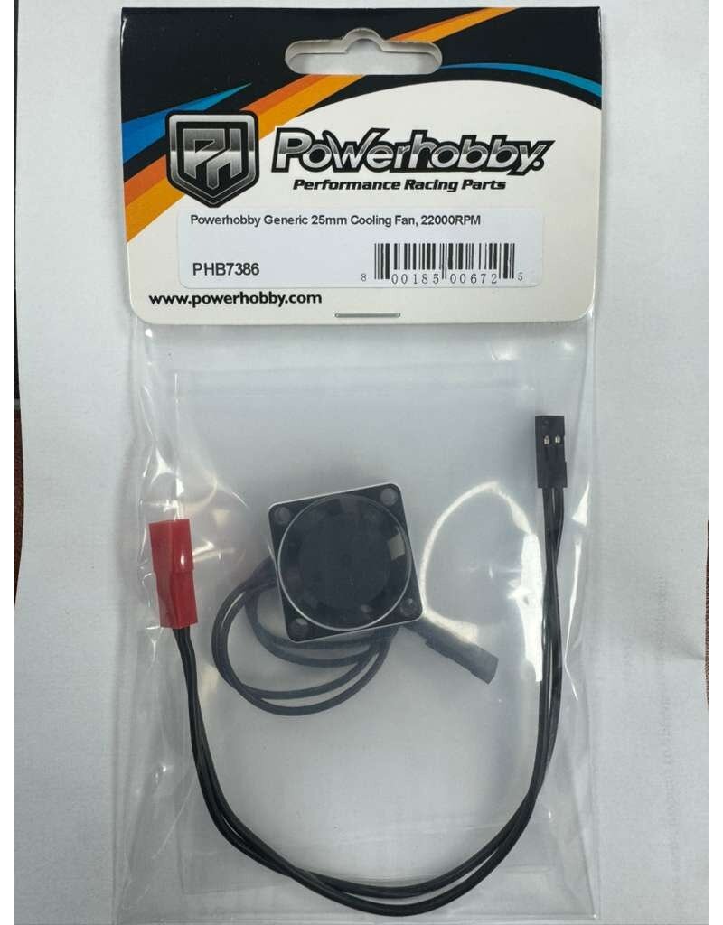 POWERHOBBY PHB7386 25MM ALUMINUM HIGH SPEED COOLING FAN FOR ARRMA GROM / NASCAR