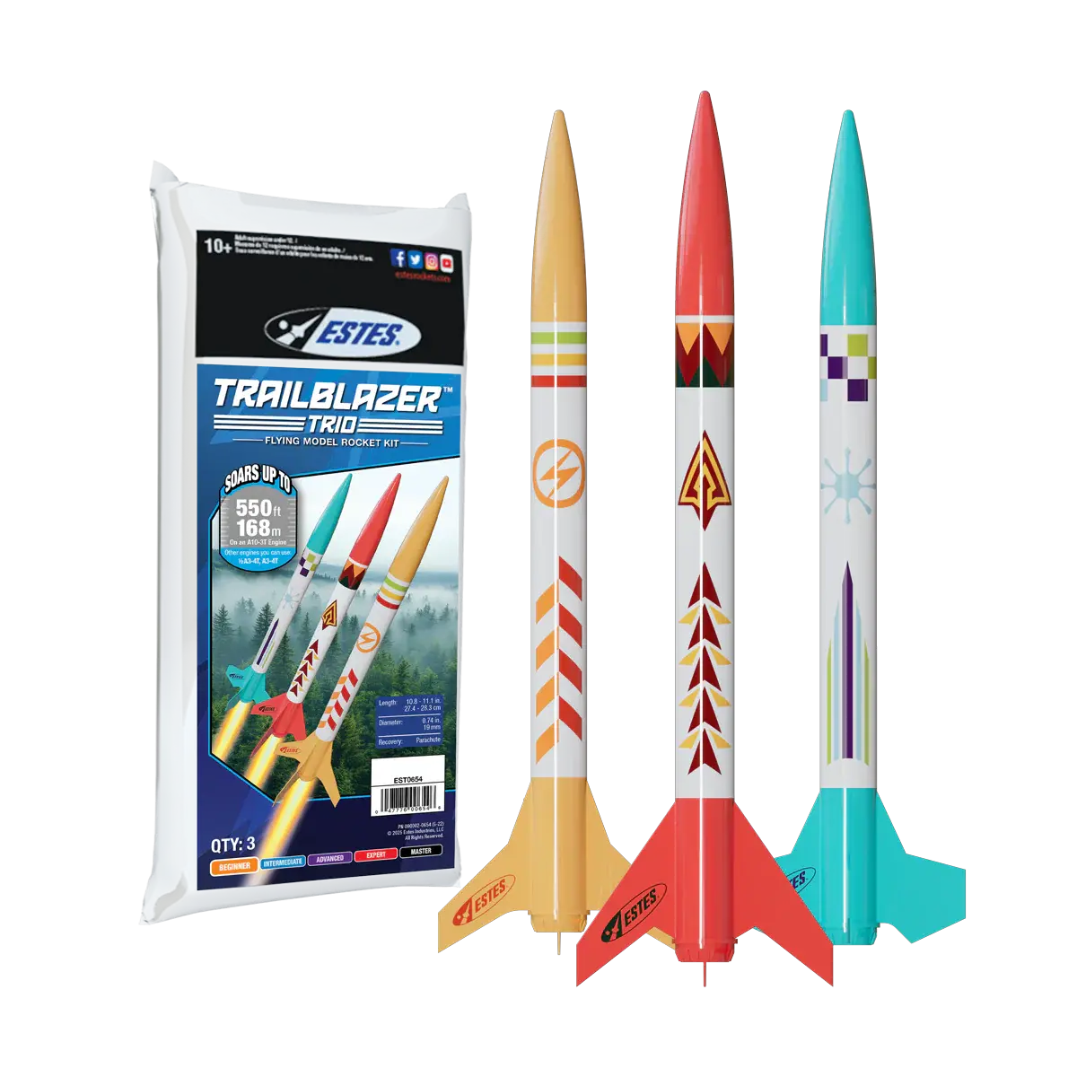EST0654 TRAILBLAZER TRIO ROCKET SET