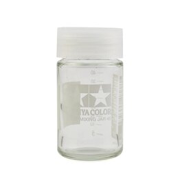 TAMIYA TAM81042  MIXING JAR, 46ML WITH MEASUREMENTS IN 5ML INCREMENTS PRINTED ON SIDE