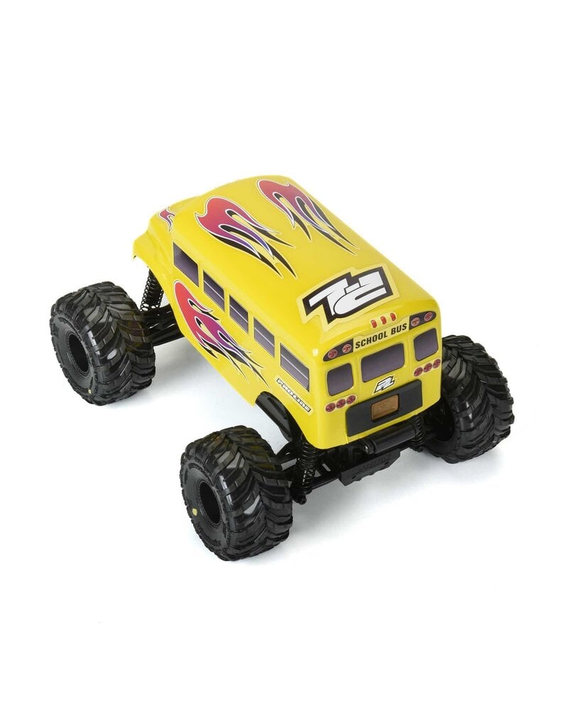 PROLINE RACING PRO368815 SCHOOL BUS PRE-CUT/PRE-PAINTED YELLOW BODY FOR ARRMA GORGON/QUAKE GROM