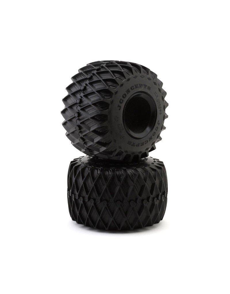 JCONCEPTS JCO4179-01 BIG CHEESE 2.6" MONSTER TRUCK TIRES  (6.4"): BLUE (2)