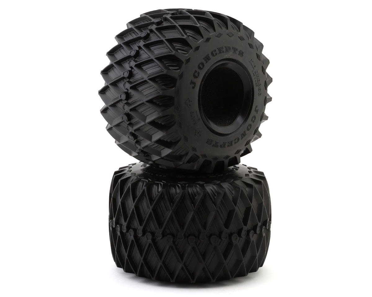 JCO4179-01 BIG CHEESE 2.6" MONSTER TRUCK TIRES (6.4"): BLUE (2)