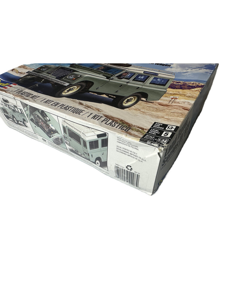 REVELL S&DRMX854498 1/24 LAND ROVER SERIES 3 109 PLASTIC MODEL KIT ***DAMAGED OUTER BOX***