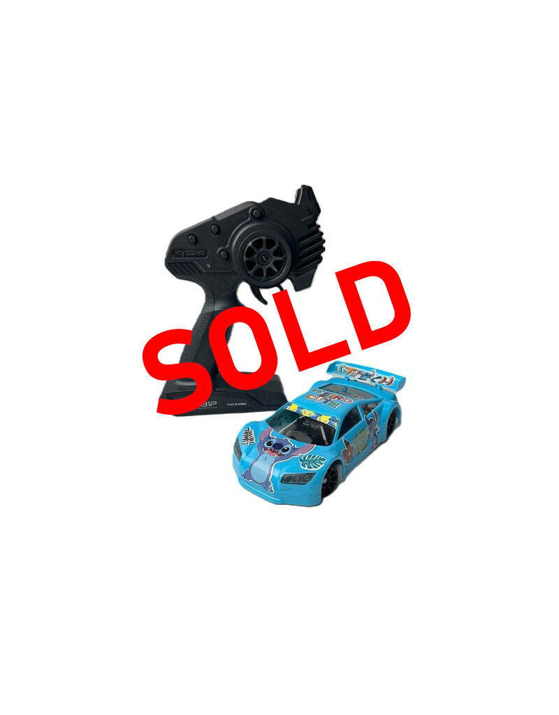 KYOSHO ***SOLD*** MTU2506010 USED KYOSHO MR-03 BOX STOCK W/ JOMUREMA GT01 BODY: BLUE