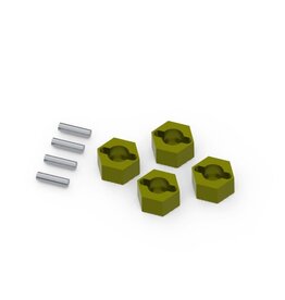 HPI RACING HPI161153 7MM HEX HUB SET (BRASS / 4PCS) FOR VENTURE18