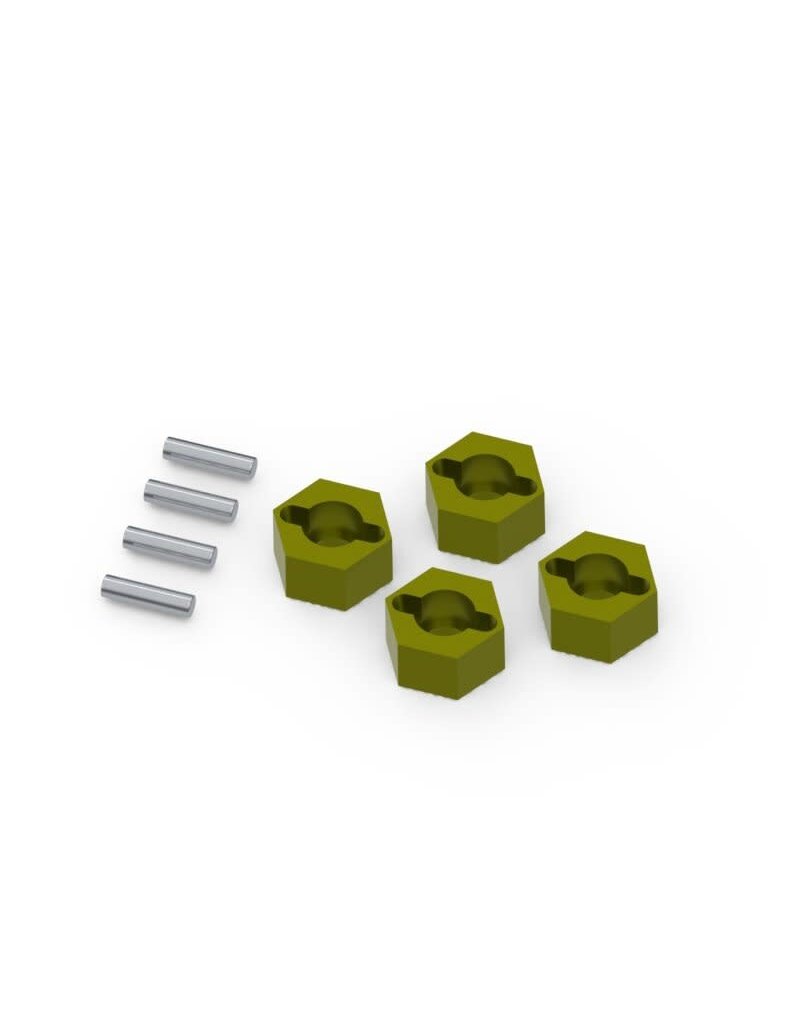 HPI RACING HPI161153 7MM HEX HUB SET (BRASS / 4PCS) FOR VENTURE18