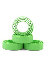 INJORA INJYQT-1320-1370GN 1.3" CLING ON MICRO ROCK CRAWLER TIRES COMBO (4) (70MM OD) (S5) W/SOFT SILICONE RUBBER INSERTS