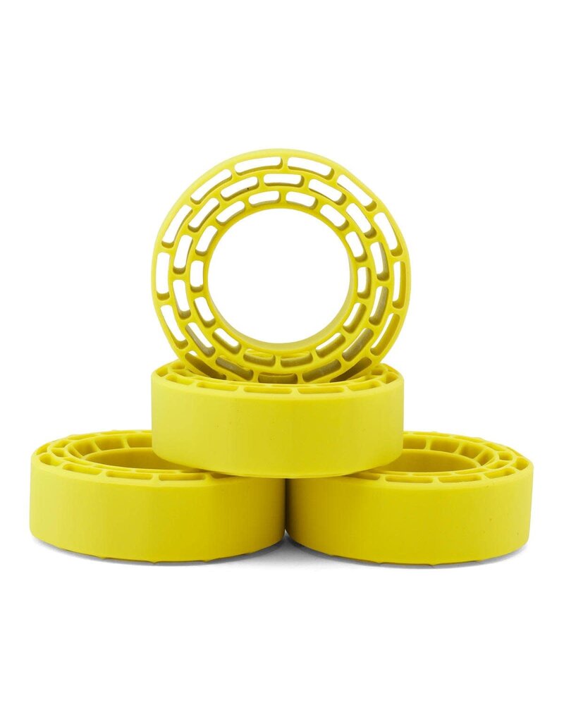 INJORA INJYQT-1319-1370YE 1.3" SWAMP CLAW M/T MICRO ROCK CRAWLER TIRES COMBO (4) (70MM OD) (S5) W/SUPER SOFT SILICONE RUBBER INSERTS