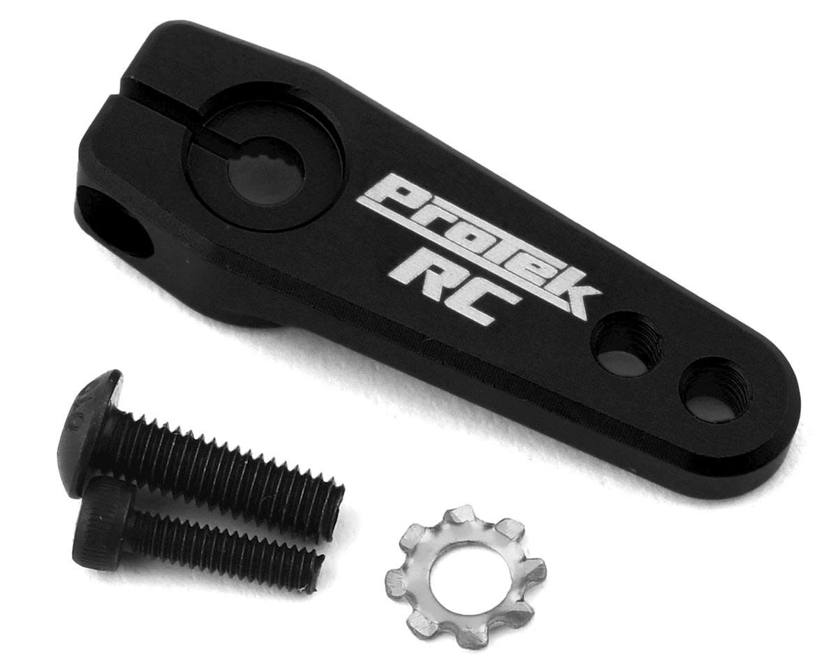 PTK-7823-BK ALUMINUM FLAT CLAMPING SERVO HORN (BLACK) (25T-PROTEK)