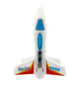 RAGE RC RGR4130W SPINNER MISSILE - WHITE ELECTRIC FREE-FLIGHT ROCKET