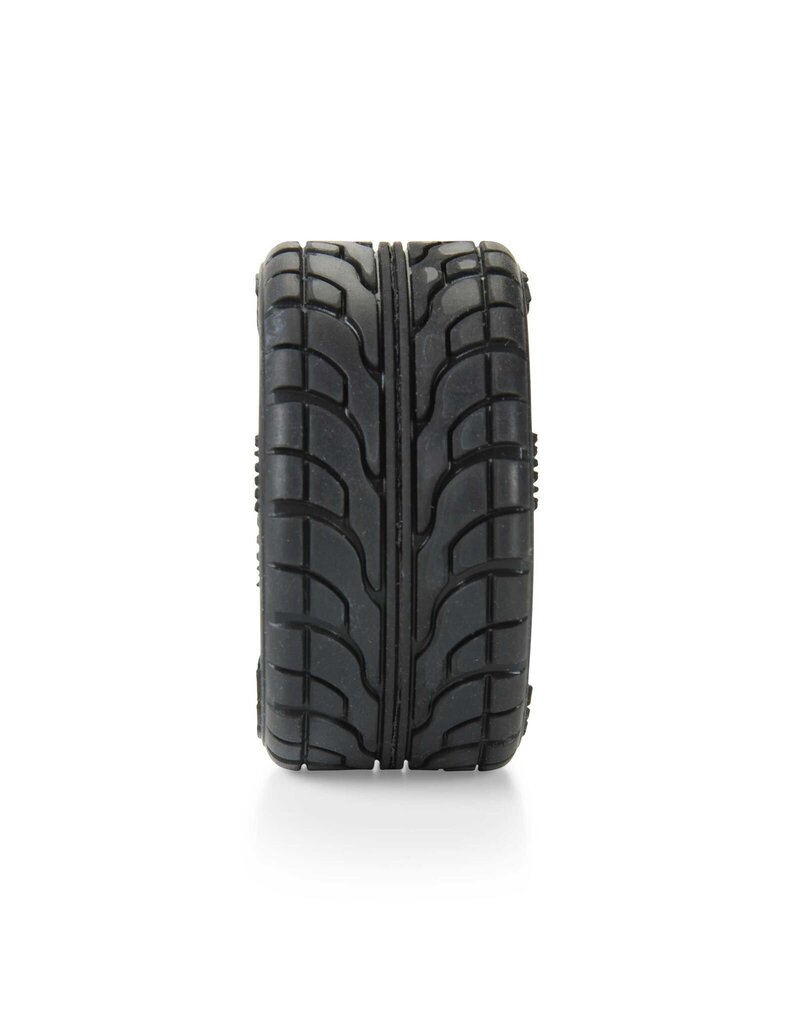 PROLINE RACING PRO1030810 AVENGER F/R STREET TIRE MOUNTED ON OVERDRIVE GRAY WHEEL 8MM HEX (4) FOR LOSI RACE CAR