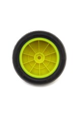 PRO-MOTION PMT4010-R-Y SLICKS 2.2'' REAR 1/10 BUGGY PRE-MOUNT TIRES (YELLOW) (2) (CLAY)