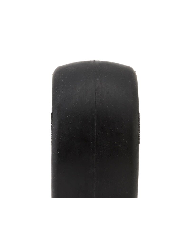 PRO-MOTION PMT4010-R-Y SLICKS 2.2'' REAR 1/10 BUGGY PRE-MOUNT TIRES (YELLOW) (2) (CLAY)