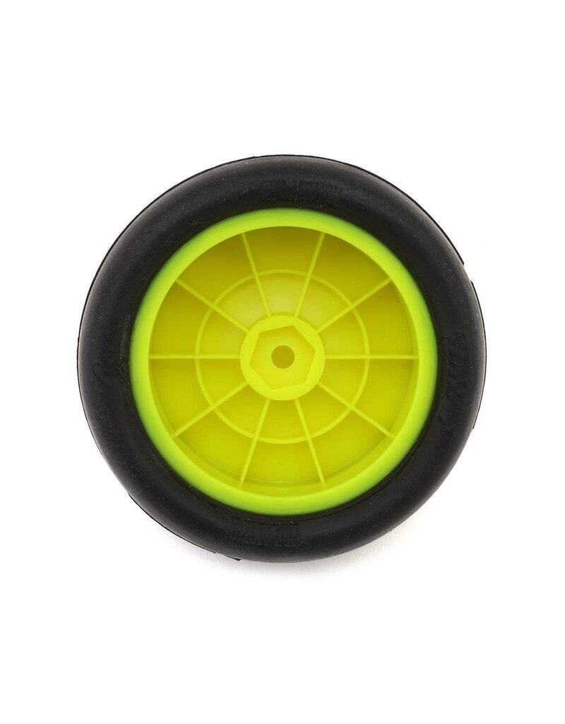 PRO-MOTION PMT4010-F-Y SLICKS 2.2'' 2WD/4WD FRONT 1/10 BUGGY PRE-MOUNT TIRES (CLAY) (YELLOW) (2)