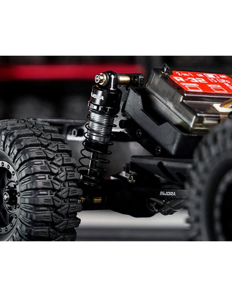 INJORA INJASC32-01BK REDCAT ASCENT-32 ALUMINUM 35MM THREADED OIL SHOCKS (BLACK) (4)