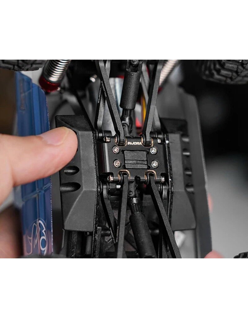 INJORA INJASC32-03BK REDCAT ASCENT-32 BRASS SKID PLATE (BLACK) (8.4G EA)