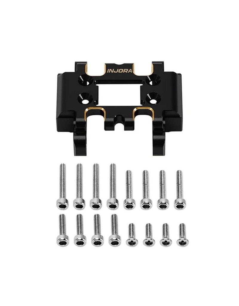 INJORA INJASC32-03BK REDCAT ASCENT-32 BRASS SKID PLATE (BLACK) (8.4G EA)
