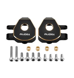 INJORA INJASC32-06BK REDCAT ASCENT-32 BRASS STEERING KNUCKLES (BLACK) (2) (5.4G EA)