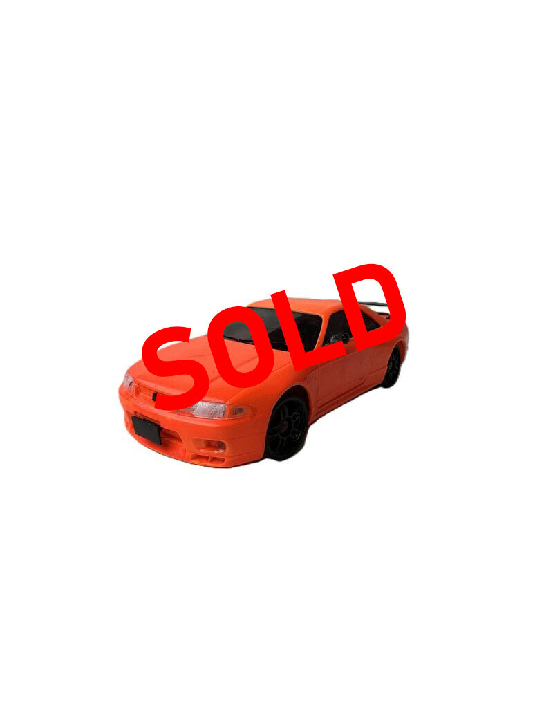 KYOSHO ***SOLD*** MTU2506012 USED KYOSHO MA-030EVO AWD CHASSIS SET – RED LIMITED EDITION W/ NISSAN SKYLINE GT-R (R33) BODY: FLUORESCENT ORANGE