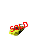 KYOSHO ***SOLD*** MTU2506011 USED KYOSHO MR-03EVO SP CHASSIS SET (RED LIMITED EDITION) W/ MCLAREN SENNA GTR BODY: FLUORESCENT YELLOW/BLACK