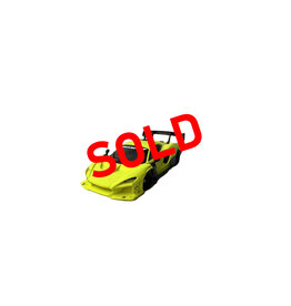 KYOSHO ***SOLD*** MTU2506011 USED KYOSHO MR-03EVO SP CHASSIS SET (RED LIMITED EDITION) W/ MCLAREN SENNA GTR BODY: FLUORESCENT YELLOW/BLACK