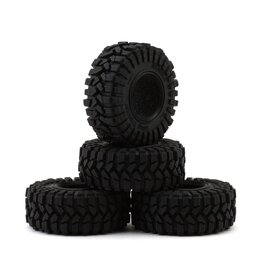 INJORA INJYQT-1314 1.3" KING TREKKER MICRO ROCK CRAWLER TIRES (4) (70MM OD) (S5) W/FOAM INSERTS